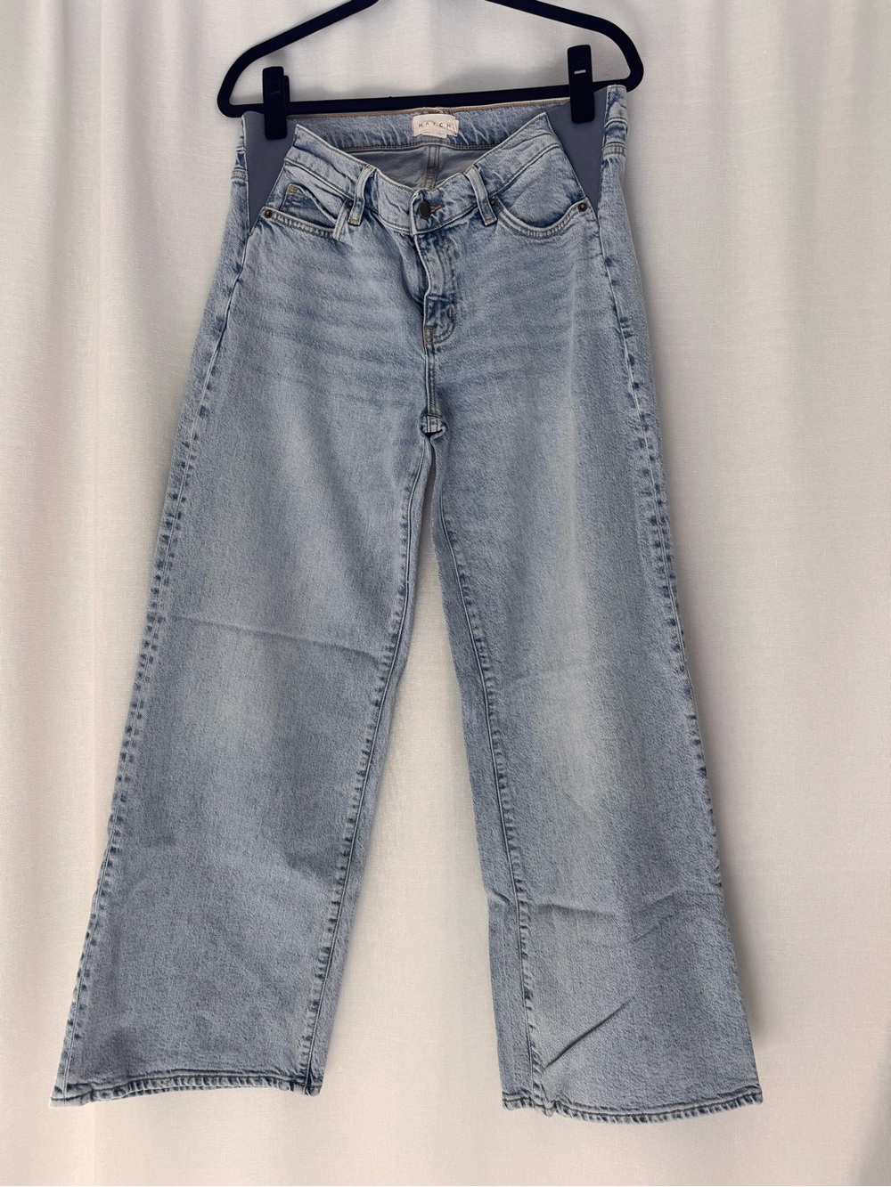 Hatch Light Blue Wide-Leg Maternity Jeans - Picture 7 of 8